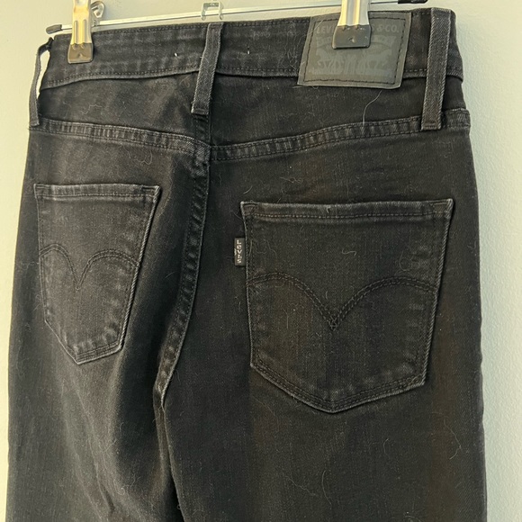 Levi’s 721 High Rise Skinny, Black Denim Jeans, Size 25 - Picture 4 of 4